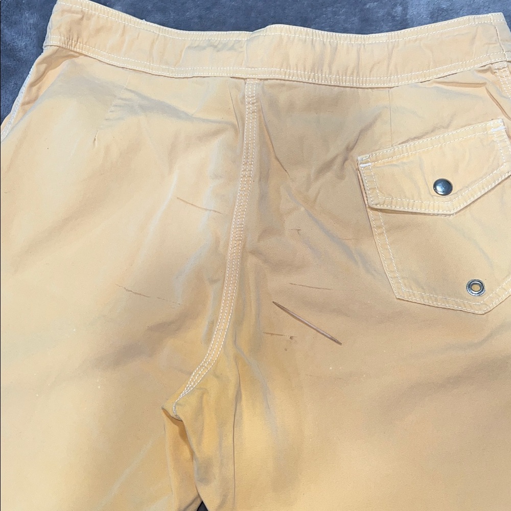 Vintage STUSSY Men's Yellow Swim Shorts MADE IN USA 🇺🇸 - Picture 9 of 13